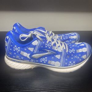 Brooks Revel 3 Snowman Christmas Sweater Running Shoes Women’s Size 9 B